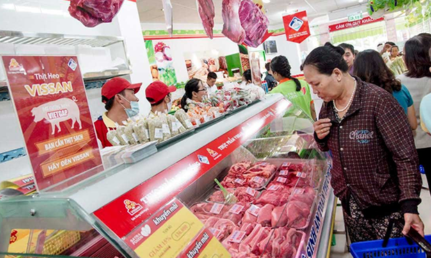 don duong cho xuat khau thit heo