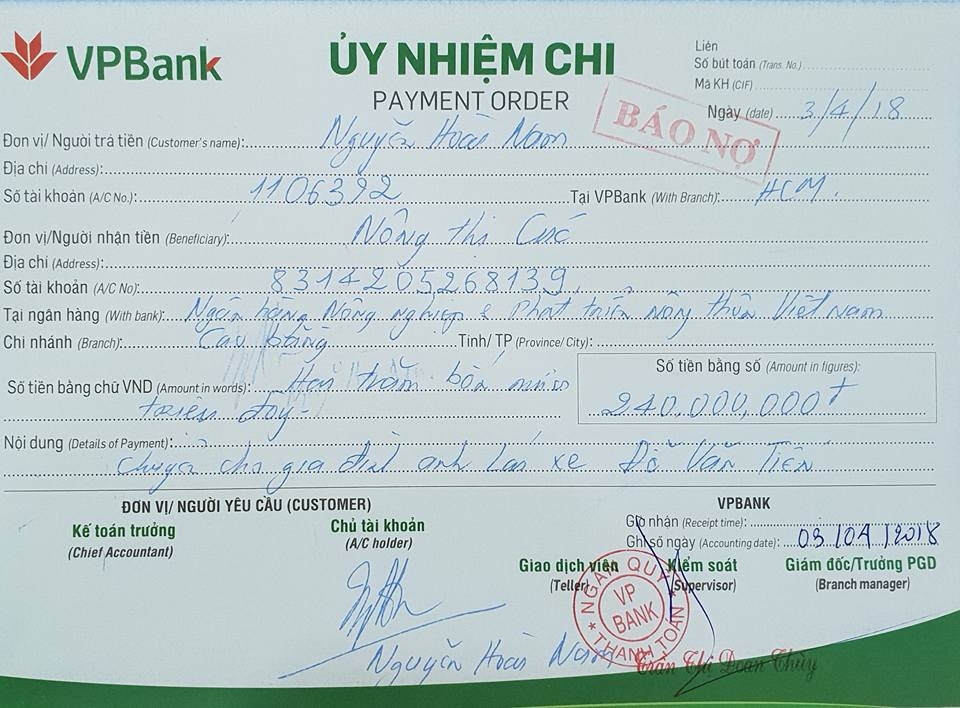 doanh nhan nguyen hoai nam da chuyen 240 trieu dong cho vo tai xe tien