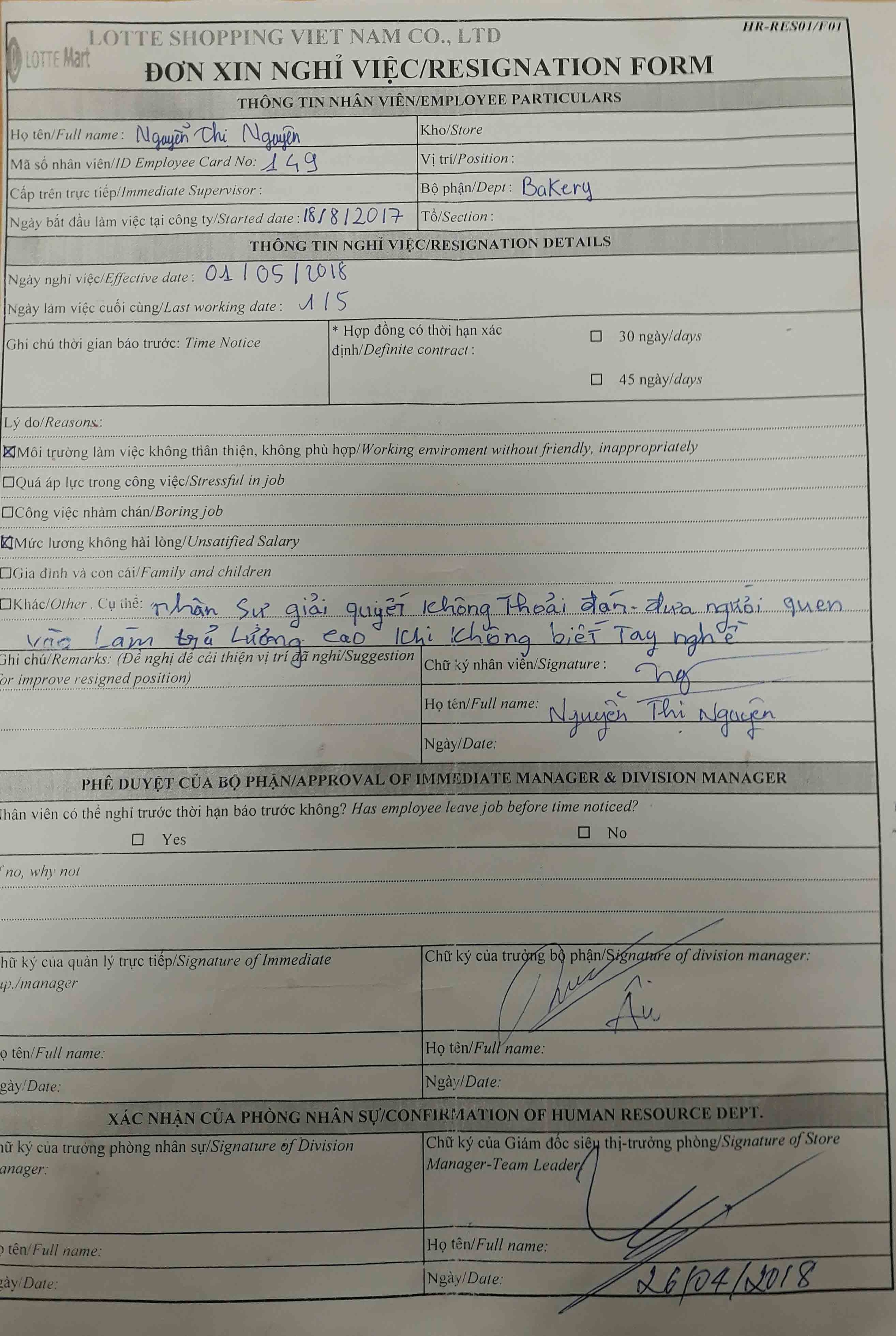 nhan vien lotte mart nha trang bi dinh chi vi doi quyen loi