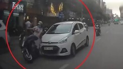 Lái xe 'điên' đâm va hàng loạt người đi đường từ phố Hoàng Cầu tới đường Hoàng Đạo Thúy