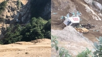 vu xe container dam vao xe innova chay lui tren cao toc ban an va
