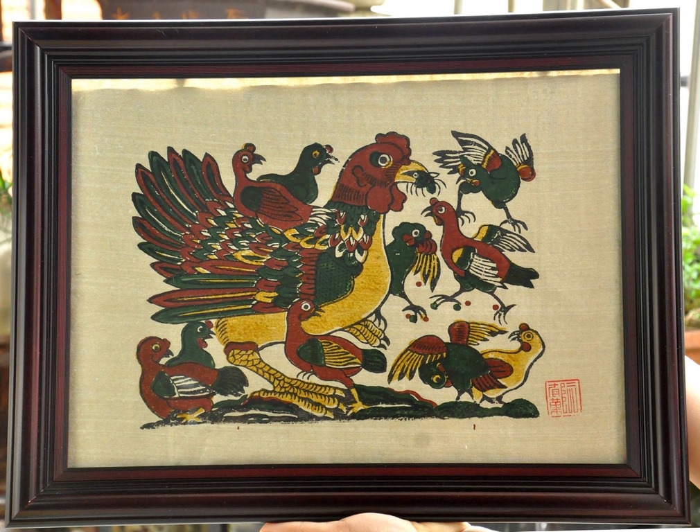 thi truo ng do trang tri te t tranh ga den ga li xi hinh galen ngoi