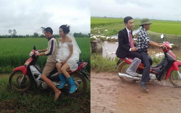 di tiec cuoi ngoai troi sang chanh hang tram khach doi ao mua trum nilon an bup phe toan canh