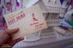Thiệp cưới theo phong cách hoài cổ 'Cô Ba Sài Gòn'