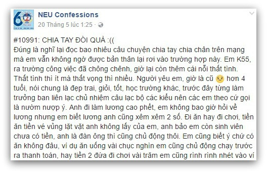 chang trai hau chia tay ngay lap tuc doi 5 trieu dong tien qua
