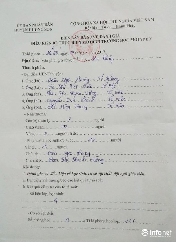 ha tinh nhieu phu huynh vay tay chao vnen tieu hoc nguy co vo tran