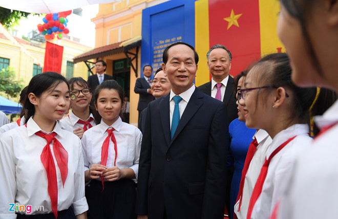 chu tich nuoc danh trong khai giang nam hoc moi