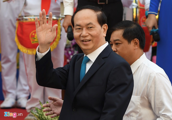 chu tich nuoc danh trong khai giang nam hoc moi