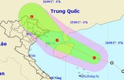 Áp thấp nhiệt đới tăng cấp, hướng Quảng Ninh - Hải Phòng