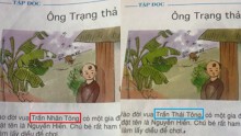 SGK lẫn lộn 'Trần Nhân Tông' và 'Trần Thái Tông'