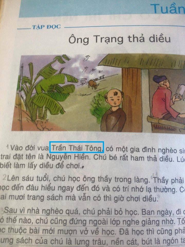 SGK lẫn lộn 'Trần Nhân Tông' và 'Trần Thái Tông' sgk lan lon tran nhan tong va tran thai tong
