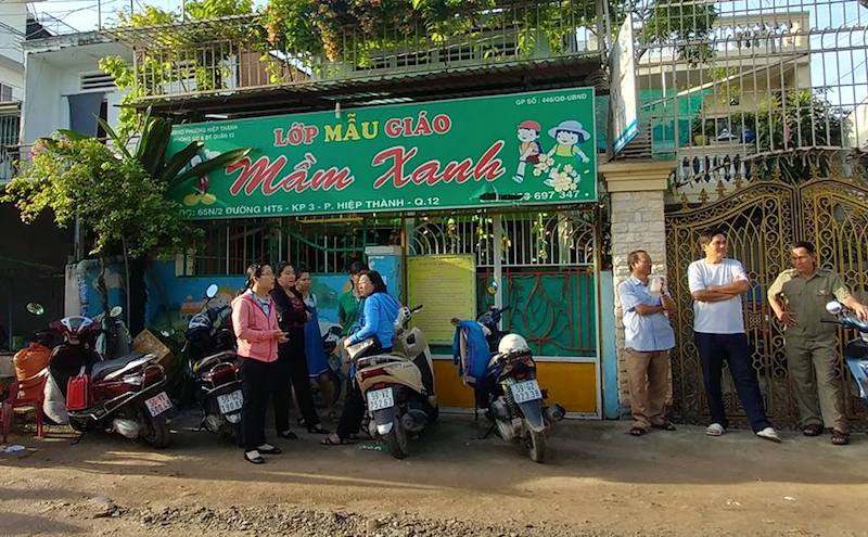 chu tich quan 12 noi ve thong tin co bao kemam non mam xanh