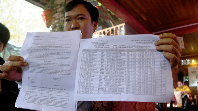 truot ky thi danh gia nang luc tieng anh do cong van mat cua bo gd dt
