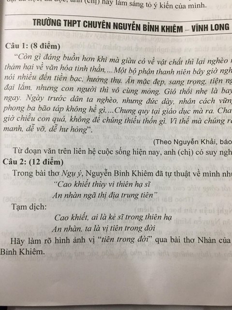 Đề thi học kỳ I tại TP.HCM: 'Mở' nhưng cũng cần phù hợp với học sinh de thi hoc ky i tai tphcm mo nhung cung can phu hop voi hoc sinh