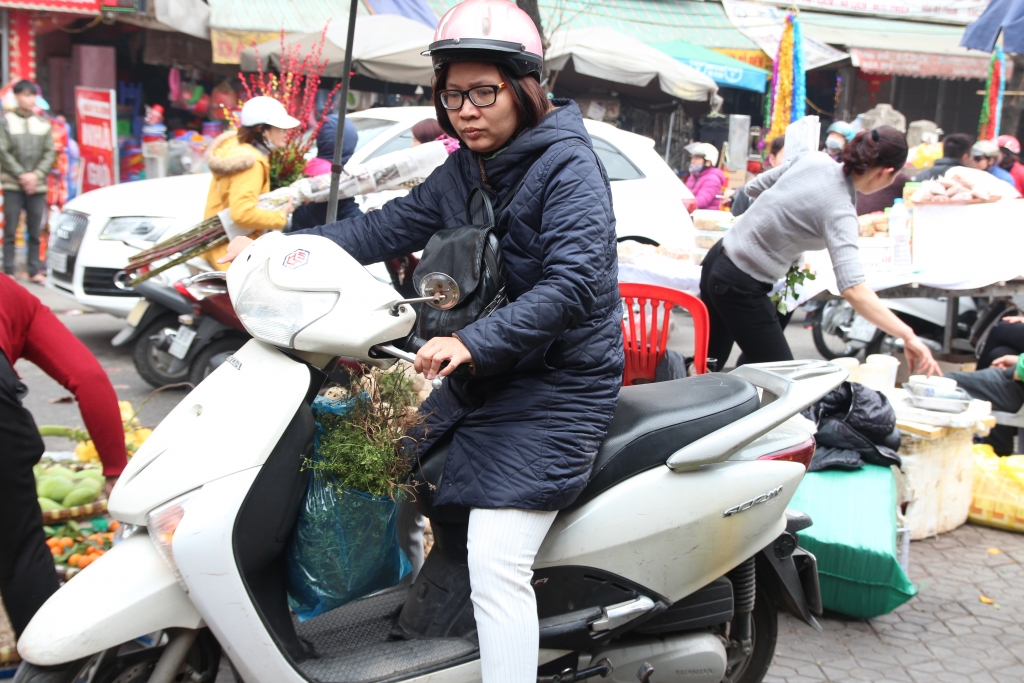 chieu 30 tet nguoi dan ha noi di mua rau mui gia ve tam tat nien