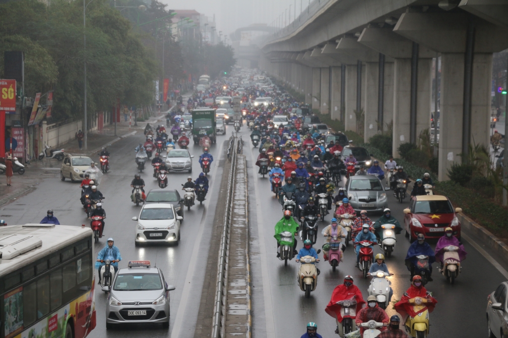 ha noi noi thong thoang noi nhich tung ty mot trong ngay dau tien di lam sau tet nguyen dan