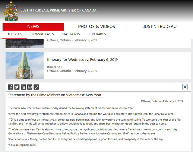 thu tuong canada viet chuc mung nam moi de chuc tet viet