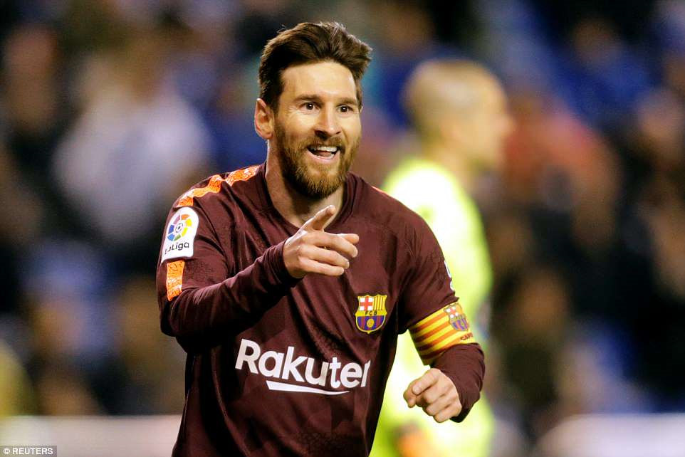 messi ghi hat trick barca vo dich la liga mua nay