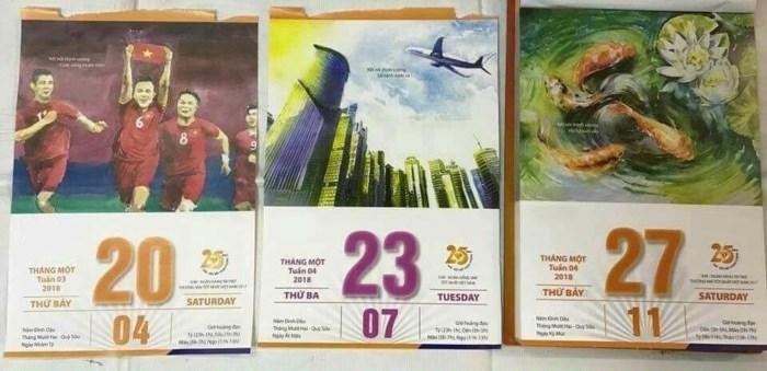 Tờ lịch 'tiên tri' dự báo Olympic Việt Nam chiến thắng trước Olympic Hàn Quốc to lich tien tri du bao olympic viet nam chien thang truoc olympic han quoc