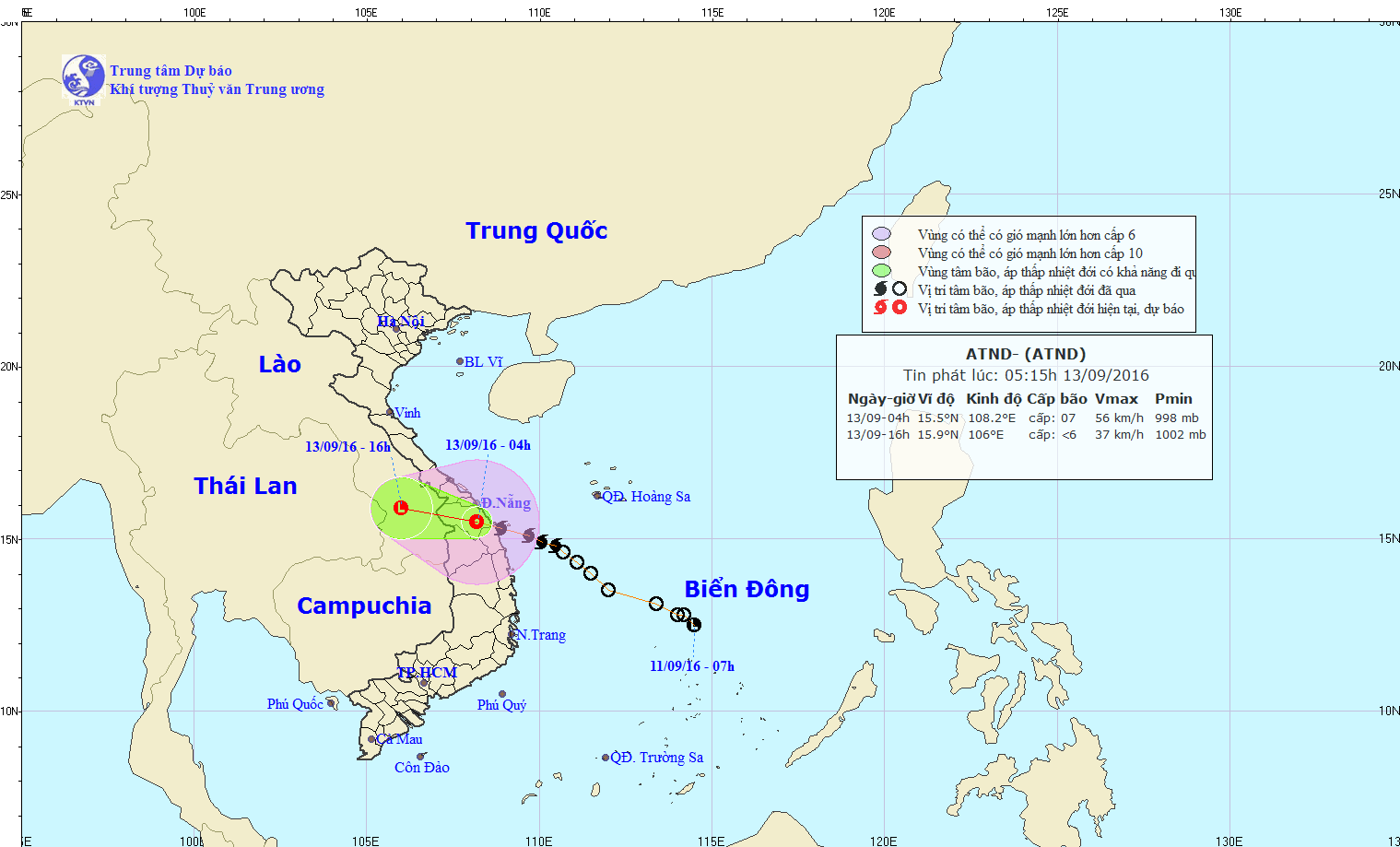 bao so 4 da suy yeu thanh ap thap nhiet doi