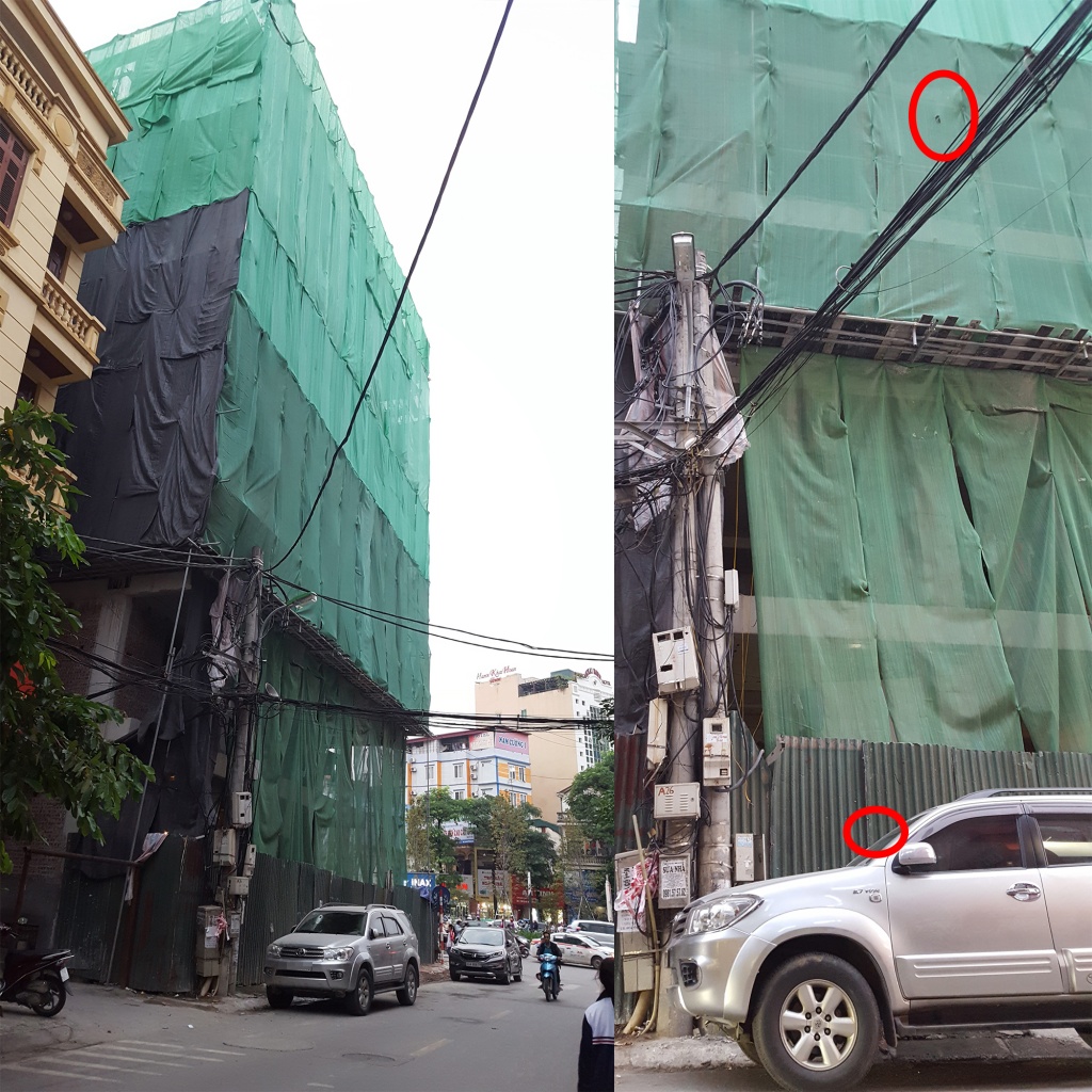 ha noi thanh sat 3m roi tu cong truong xay dung xuyen thung kinh xe o to 7 cho