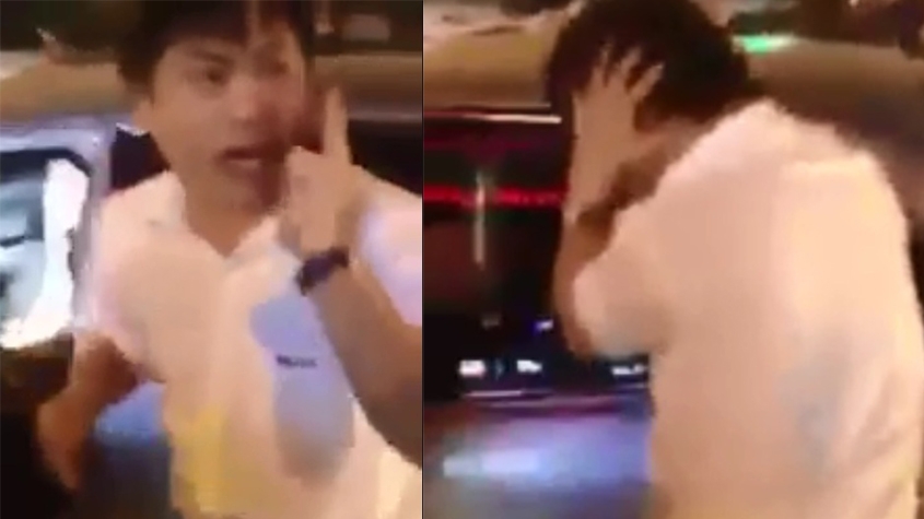 ha noi tai xe xe camry dam vao phu nu di xe may roi bo chay