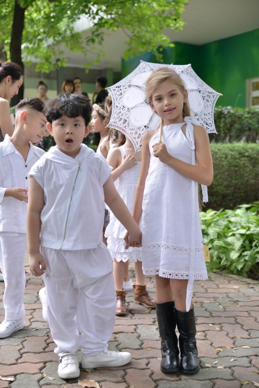 khoanh khac don tim cua gia dinh tim tai vietnam junior fashion week