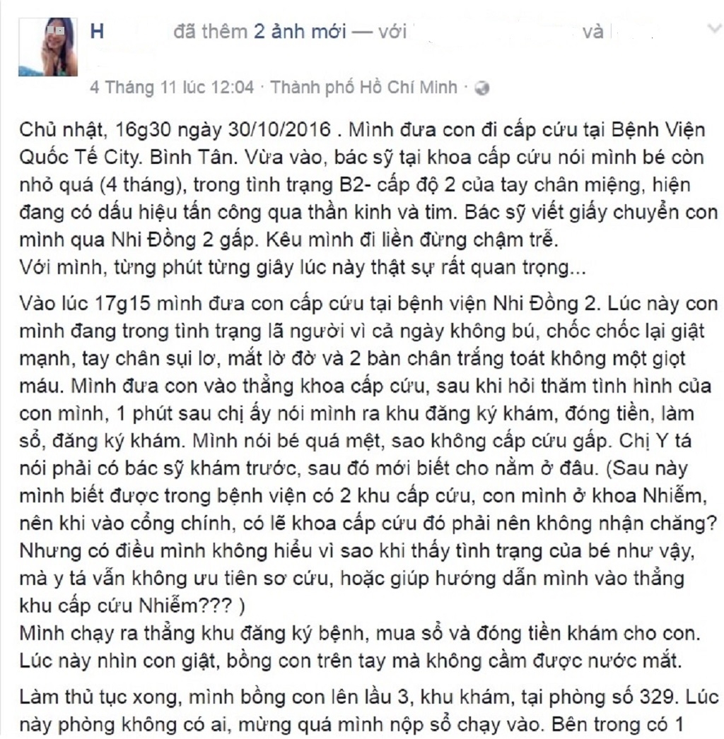 xac minh vu bac si bi to ngoi nghe dien thoai bo mac benh nhi