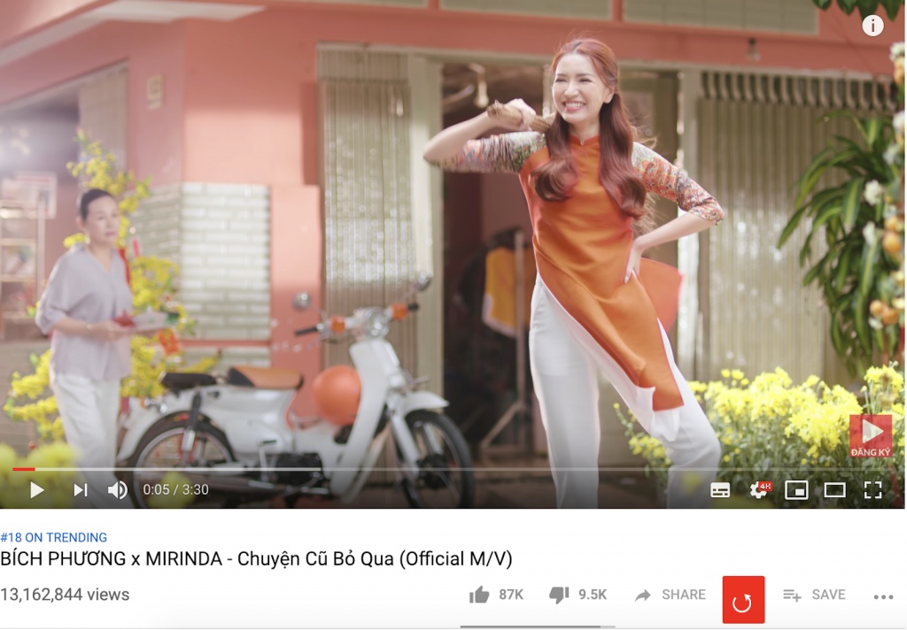 moi ra mat 5 ngay chuyen cu bo qua cua bich phuong da vuot xa ki luc cua bao gio lay chong can moc 13 trieu view