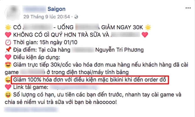 khach chap nhan dien bikini de duoc uong tra sua mien phi lanh dao so van hoa noi rat phan cam