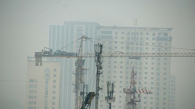 suong mu bao trum ha noi trong ngay lam viec dau nam 2018