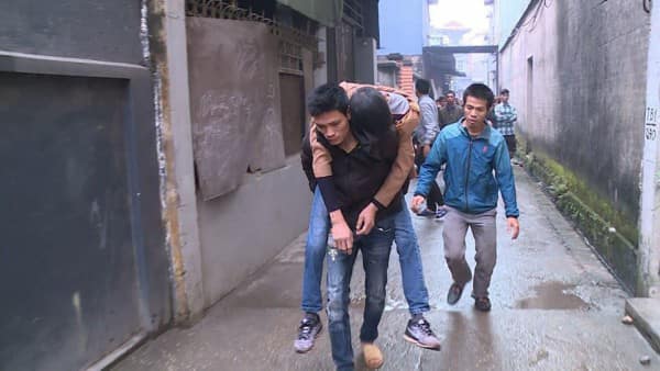 no lon o bac ninh tuong dong dat ca nha om nhau chay