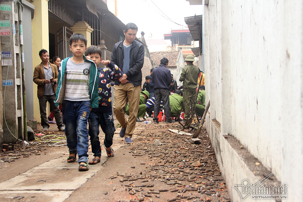 vu no o bac ninh cong binh khong duoc ban vat lieu no ra ngoai