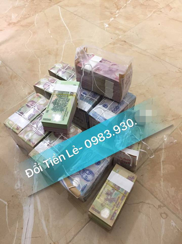 doi tien le dip tet ngan hang bo tay doi ngoai bao nhieu cung nhan