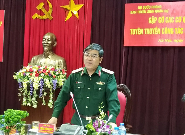 ban tuyen sinh quan su bo quoc phong giai dap thong tin tuyen sinh 2018