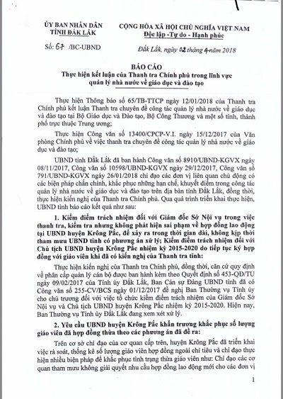 tuyen du hon 500 giao vien dak lak bao cao chinh phu