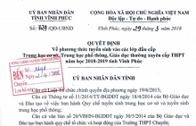 Vĩnh Phúc ra văn bản lạ 'đánh úp' thí sinh dự thi vào lớp 10