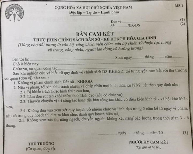 tu nguyen nop 2 trieu dong khi sinh con thu 3 moi co giay khai sinh
