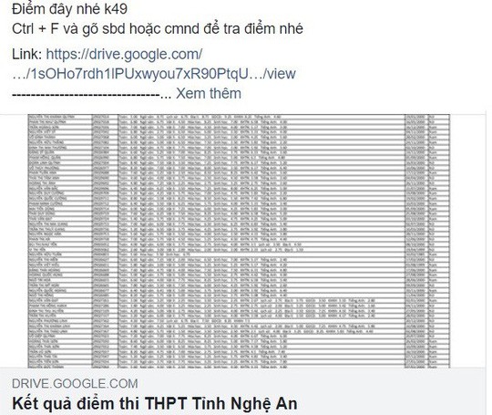 pho phong khao thi de lo diem thi thpt quoc gia cua hon 31000 thi sinh