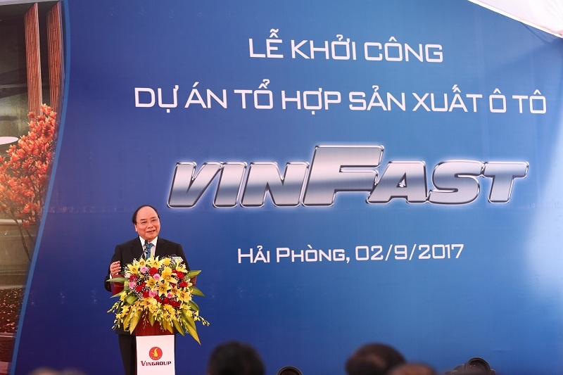 vingroup khoi cong du an to hop san xuat o to vinfast