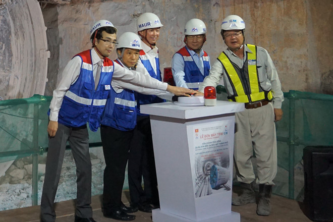 ham metro dau tien o sai gon hoan thanh som hon 1 thang