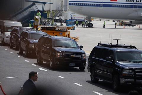 truc tiep tong thong my donald trump da toi san bay da nang