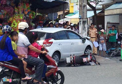 Công an Sóc Trăng lên tiếng vụ cán bộ lái ôtô tông 7 xe máy