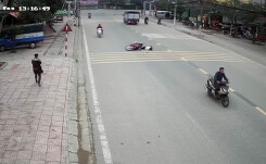 Trích xuất camera truy tìm thanh niên tông cô gái ngã nhào rồi bỏ chạy