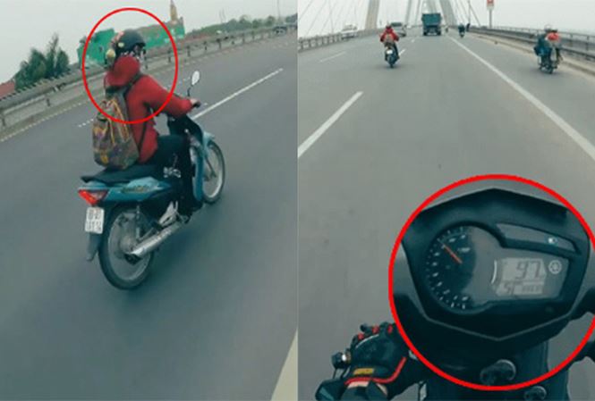 thanh nien phong exciter 100 kmh bi co gai di wave cho hit khoi