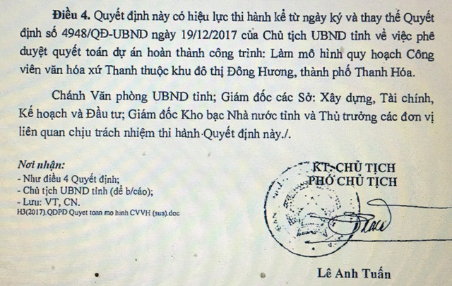 thanh hoa rut chu ky cua ong ngo van tuan ve du an mo hinh cong vien