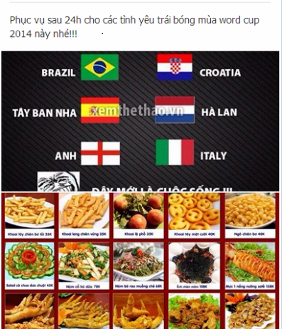 ha noi loat dich vu se hot bac nho world cup 2018