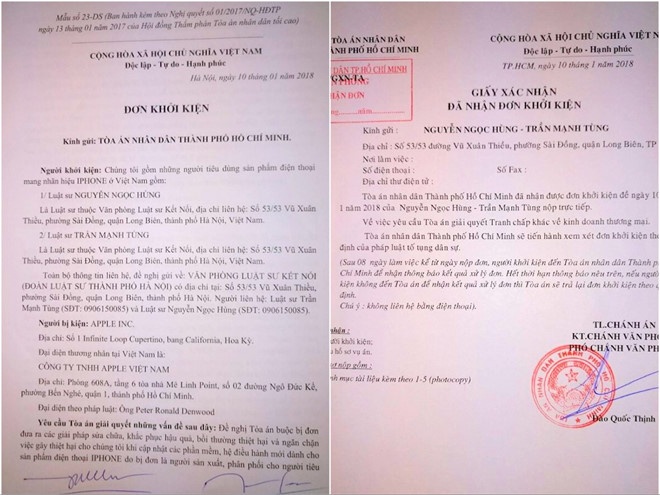 hai luat su ha noi kien apple trong vu scandal lam cham iphone cu