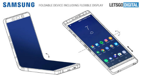 galaxy x smartphone man hinh gap tiep tuc bi lo thiet ke