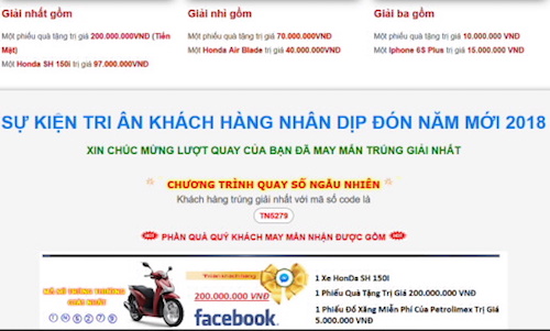 hon 700 ten mien duoc dung de thuc hien khuyen mai lua dao